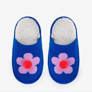 Verloop | Blue Slippers with Pink Accents